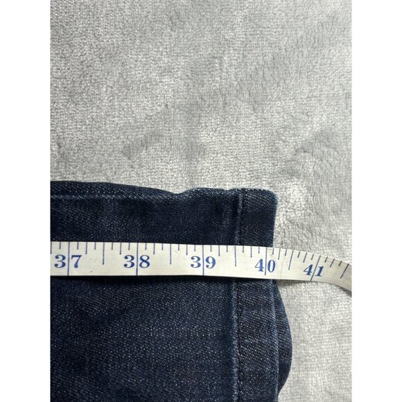 J. Jill Jeans Women's 12 Blue Dark wash Denim Full Leg Metropolitan - Picture 4 of 11